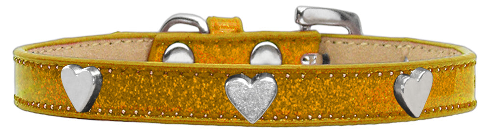 Dog, Puppy & Pet Widget Ice Cream Collar, "Silver Heart"