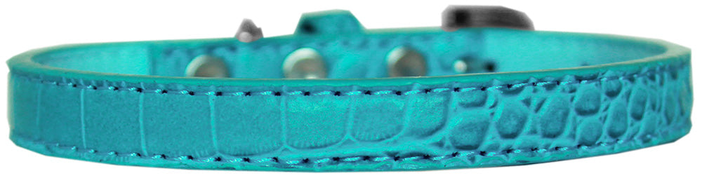 Dog, Puppy & Pet Designer Croc Collar, "Wichita Plain 1/2" Wide"