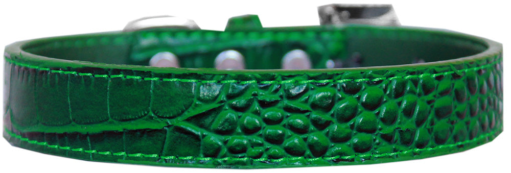 Dog, Puppy & Pet Designer Croc Collar, "Tulsa Plain 3/4" Wide"