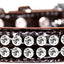 Dog, Puppy & Pet Designer Croc Collar, "Two Row Clear Crystal Rimsets"