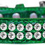 Dog, Puppy & Pet Designer Croc Collar, "Two Row Clear Crystal Rimsets"