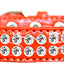 Dog, Puppy & Pet Designer Croc Collar, "Two Row Clear Crystal Rimsets"