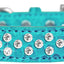 Dog, Puppy and Pet Designer Croc Collar, "Sprinkles Clear Jewel Rimsets"