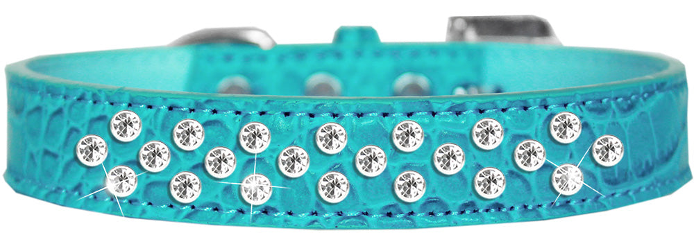 Dog, Puppy and Pet Designer Croc Collar, "Sprinkles Clear Jewel Rimsets"