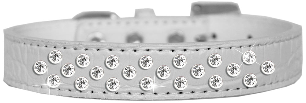 Dog, Puppy and Pet Designer Croc Collar, "Sprinkles Clear Jewel Rimsets"