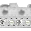 Dog, Puppy and Pet Designer Croc Collar, "One Row Pearl & Clear Crystals Rimsets"