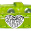 Dog, Puppy & Pet Designer Croc Collar, "Crystal Heart"