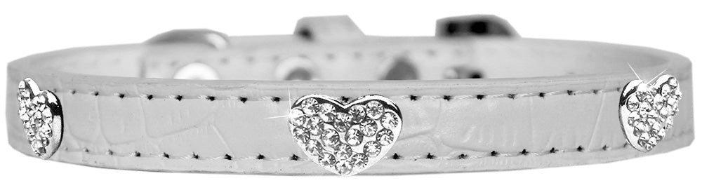 Dog, Puppy & Pet Designer Croc Collar, "Crystal Heart"