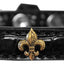 Dog, Puppy & Pet Designer Croc Widget Collar, "Bronze Fleur De Lis"