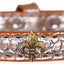 Dog, Puppy & Pet Designer Croc Widget Collar, "Bronze Fleur De Lis"