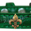 Dog, Puppy & Pet Designer Croc Widget Collar, "Bronze Fleur De Lis"