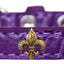 Dog, Puppy & Pet Designer Croc Widget Collar, "Bronze Fleur De Lis"