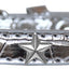 Dog, Puppy & Pet Designer Croc Widget Collar, "Silver Stars"