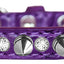 Dog, Puppy and Pet Designer Croc Collar, "Silver Spike & Clear Jewel"