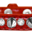 Dog, Puppy and Pet Designer Croc Collar, "Silver Spike & Clear Jewel"