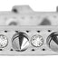 Dog, Puppy and Pet Designer Croc Collar, "Silver Spike & Clear Jewel"