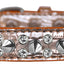 Dog, Puppy and Pet Designer Croc Collar, "Double Crystal & Silver Spikes"