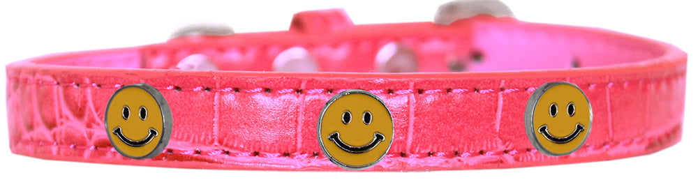 Dog, Puppy & Pet Designer Croc Widget Collar, "Happy Face"