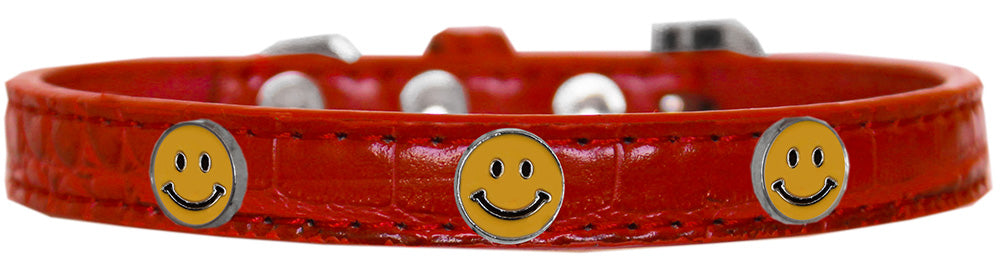 Dog, Puppy & Pet Designer Croc Widget Collar, "Happy Face"