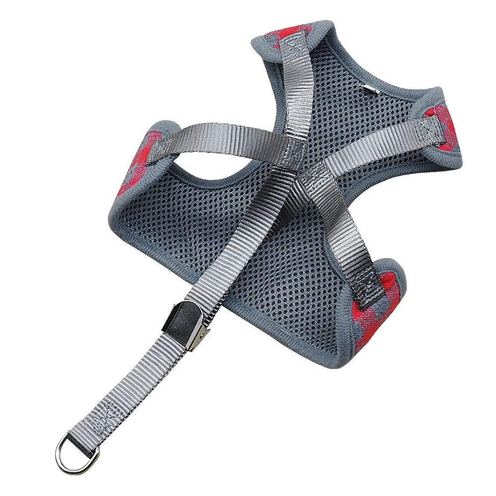 Bowknot Mesh Padded Harness