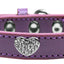 Dog, Puppy & Pet Widget Fashion Collar, "Clear Crystal Heart"