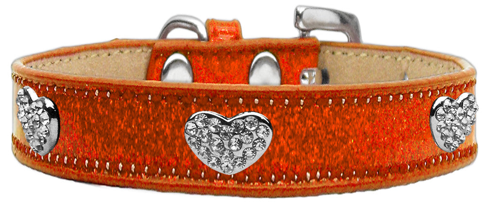 Dog, Puppy & Pet Ice Cream Collar, "Clear Crystal Heart"