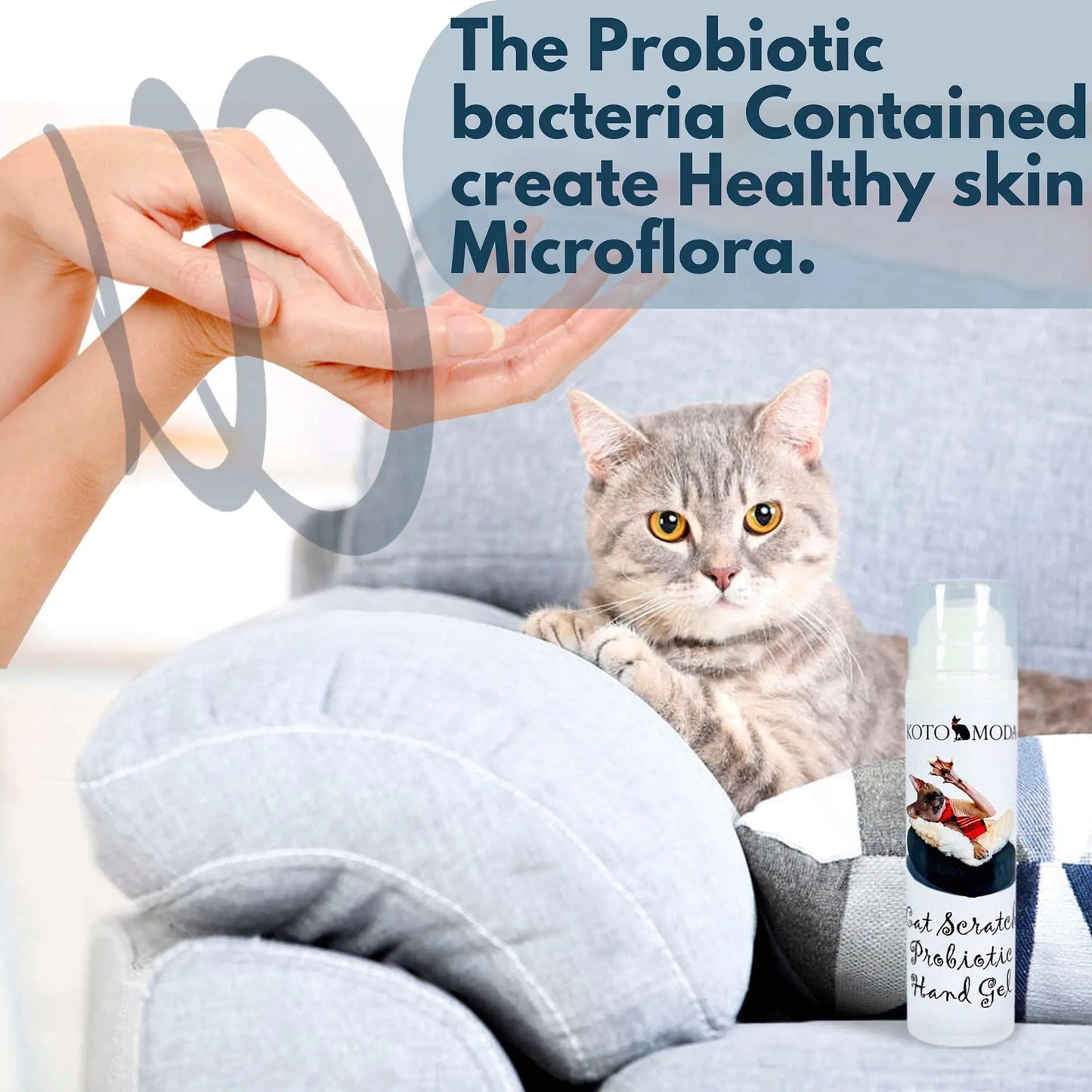 Cat Scratch Probiotic Hand Gel 50 ml Hygienic Treatment for Kitten Owners