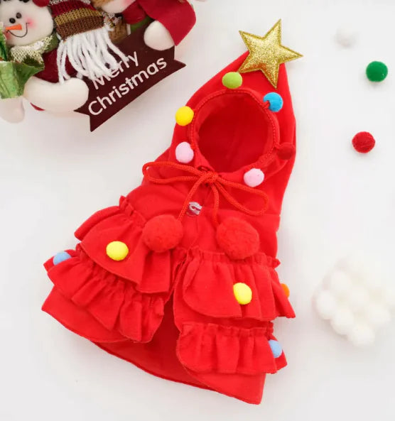 Autumn and winter Christmas pet clothes