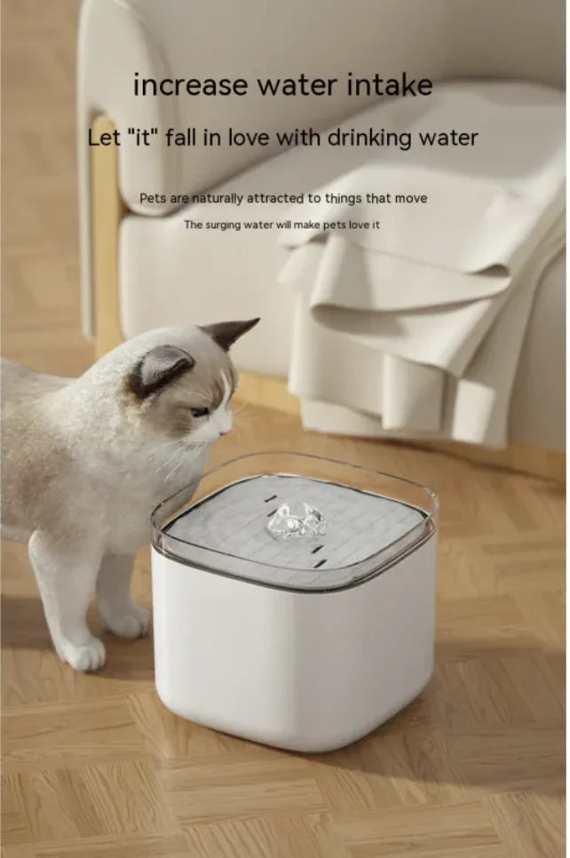 Pet Smart Water Dispenser 3L - Plug-in Cat Feeder with Anti-Dry Burn Protection