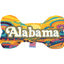 Pet & Dog Plush Bone Toys, "Alabama Mountains" (Set 2 of 2 Alabama State Toy Options, available in different pattern options!)