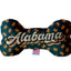 Pet & Dog Plush Bone Toys, "Alabama Coast" (Set 1 of 2 Alabama State Toy Options, available in different pattern options!)