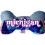 Pet & Dog Plush Bone Toys, "Michigan State Options" (Available in different pattern options)