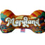 Pet & Dog Plush Bone Toys, "Maryland State Options" (Available in different pattern options)