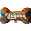 Pet & Dog Plush Bone Toys, "Virginia Mountains" (Set 1 of 2 Virginia State Toy Options, available in different pattern options!)