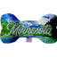 Pet & Dog Plush Bone Toys, "Minnesota State Options" (Available in different pattern options)