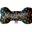 Pet & Dog Plush Bone Toys, "Mississippi State Options" (Available in different pattern options)