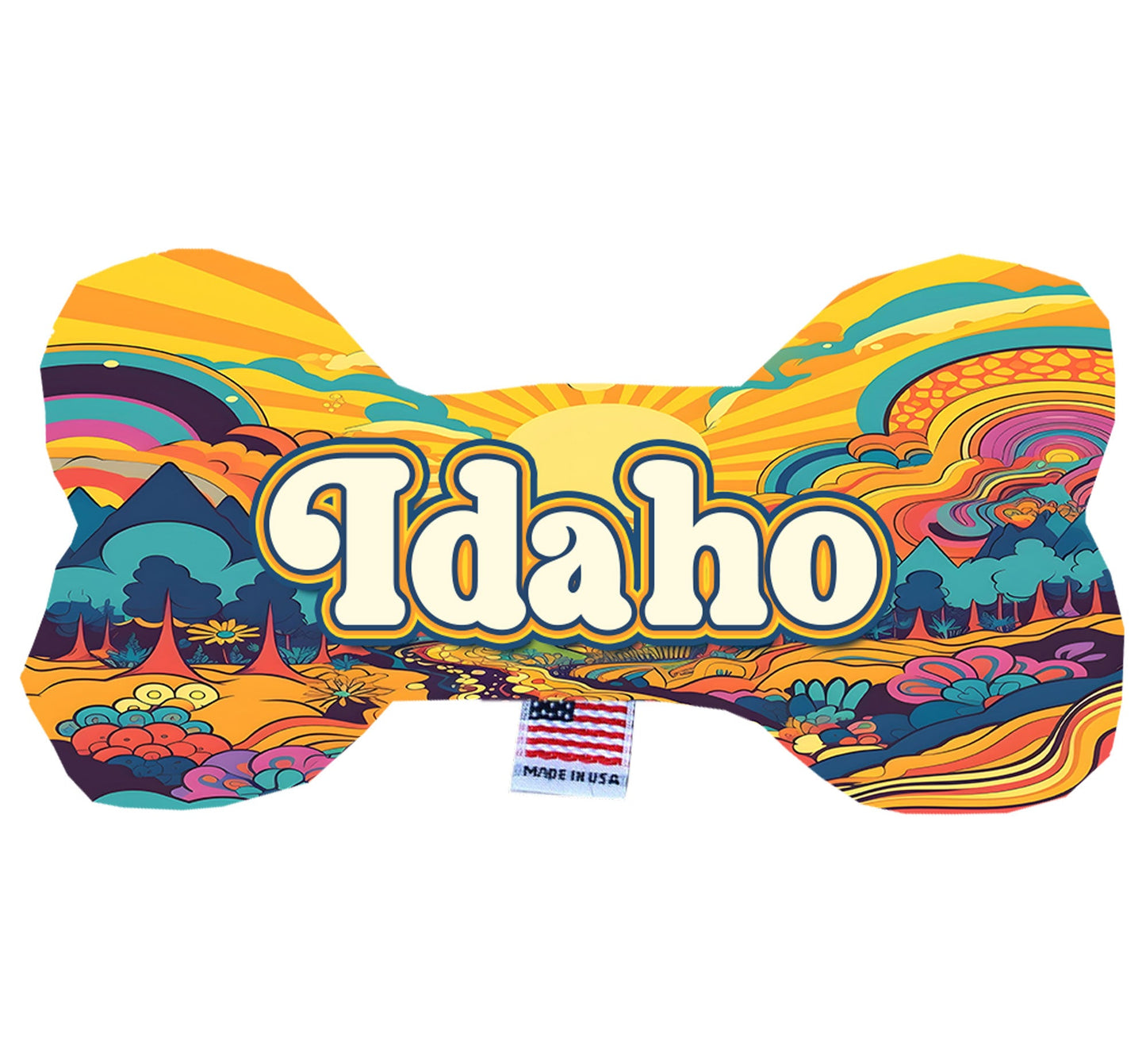 Pet & Dog Plush Bone Toys, "Idaho State Options" (Available in different pattern options)