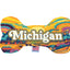 Pet & Dog Plush Bone Toys, "Michigan State Options" (Available in different pattern options)