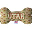 Pet & Dog Plush Bone Toys, "Utah Mountains" (Set 1 of 2 Utah State Toy Options, available in different pattern options!)