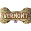 Pet & Dog Plush Bone Toys, "Vermont State Options" (Available in different pattern options)