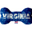 Pet & Dog Plush Bone Toys, "Virginia Coast" (Set 2 of 2 Virginia State Toy Options, available in different pattern options!)