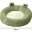 Cartoon Frog-Shaped Pet Bed