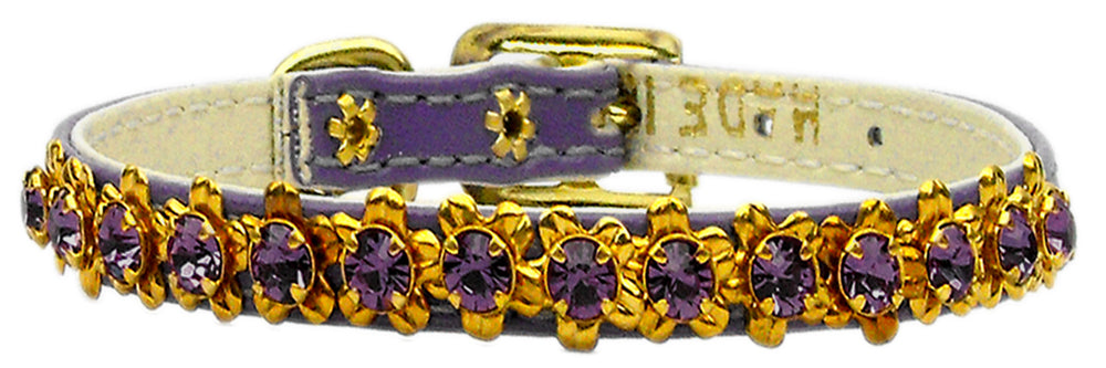 Dog, Puppy & Pet Collar, "Hampton Crystal Flower"