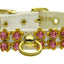 Dog, Puppy & Pet Collar, "Sunburst Crystal Flower"