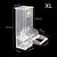 1 Pc Durable Transparent Bird Automatic Feeder Parrot Canary Bird Feeding Box Pigeon Supplies Bird Cage Accessories Feed Devices