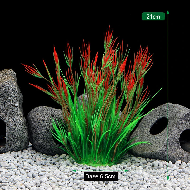 Artificial Aquarium Plants Decoration Fish Tank Water Plant Grass Ornament Plastic Underwater Aquatic Water Weeds Viewing Decor