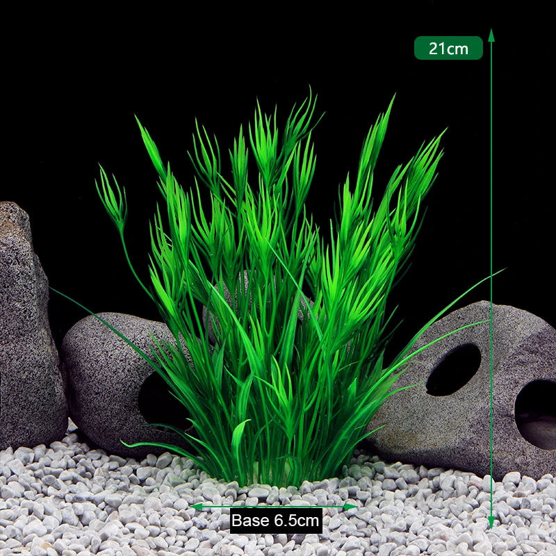 Artificial Aquarium Plants Decoration Fish Tank Water Plant Grass Ornament Plastic Underwater Aquatic Water Weeds Viewing Decor