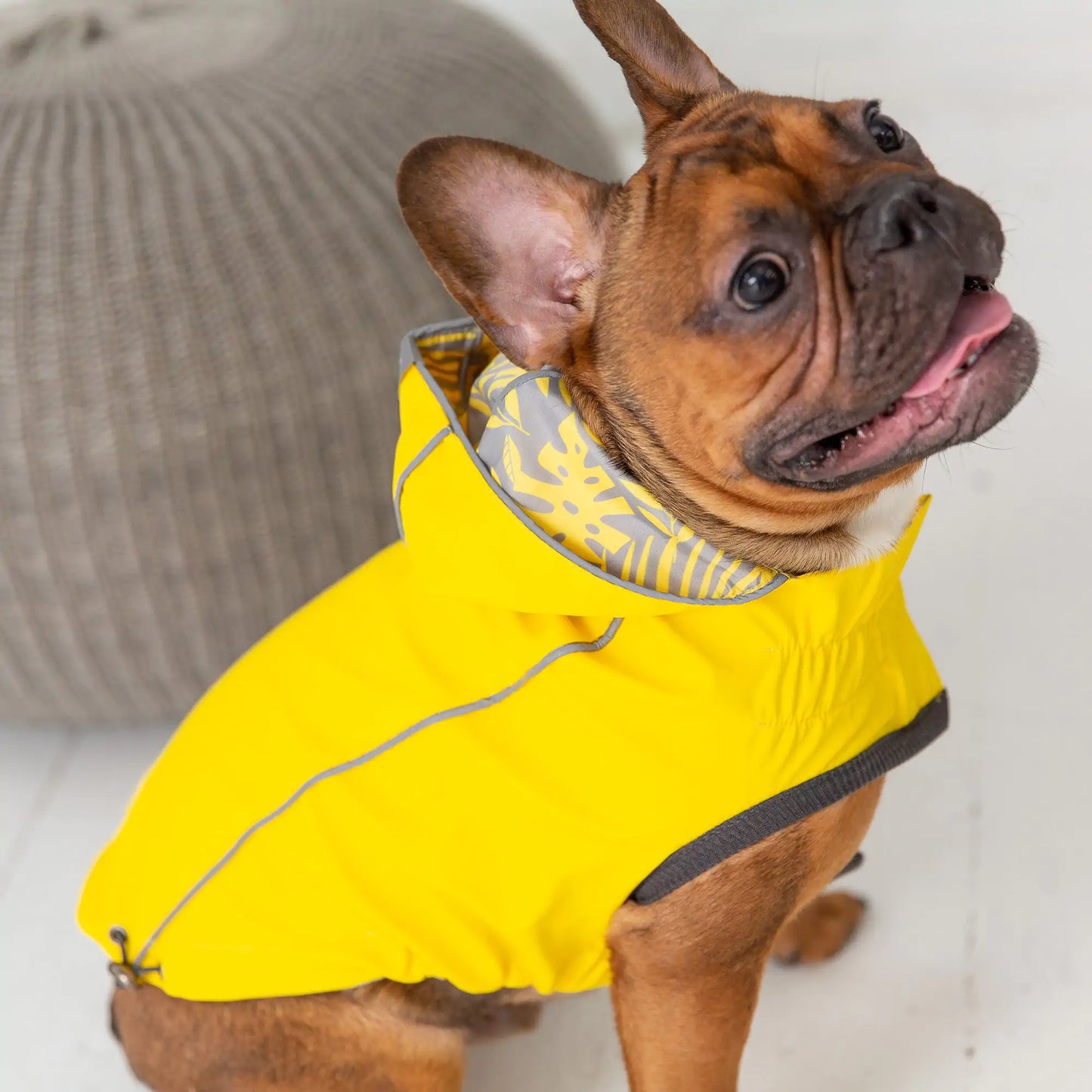 Reversible Elasto-Fit Raincoat - Yellow