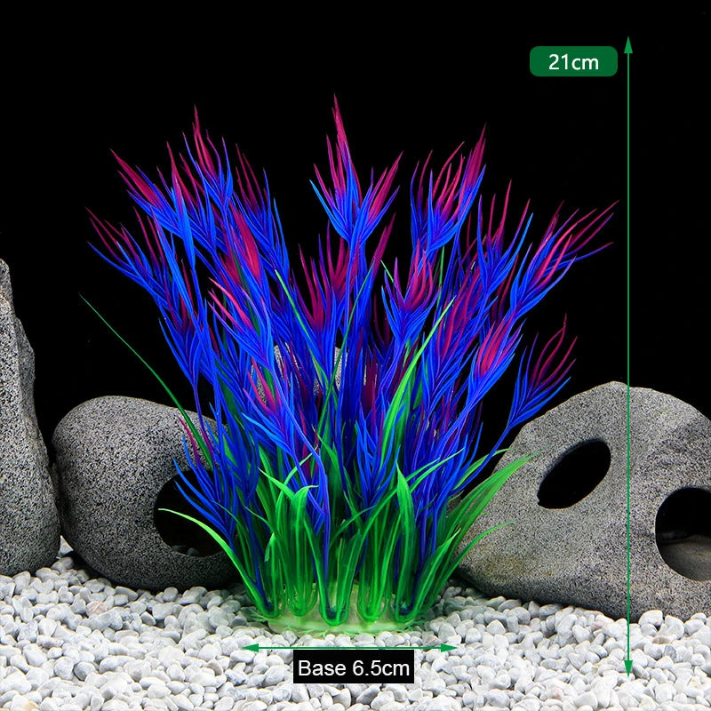 Artificial Aquarium Plants Decoration Fish Tank Water Plant Grass Ornament Plastic Underwater Aquatic Water Weeds Viewing Decor