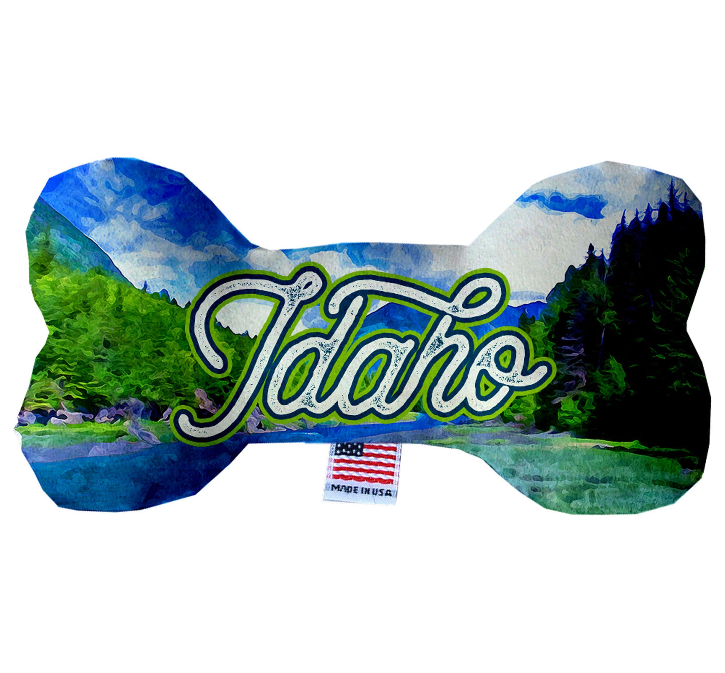 Pet & Dog Plush Bone Toys, "Idaho State Options" (Available in different pattern options)